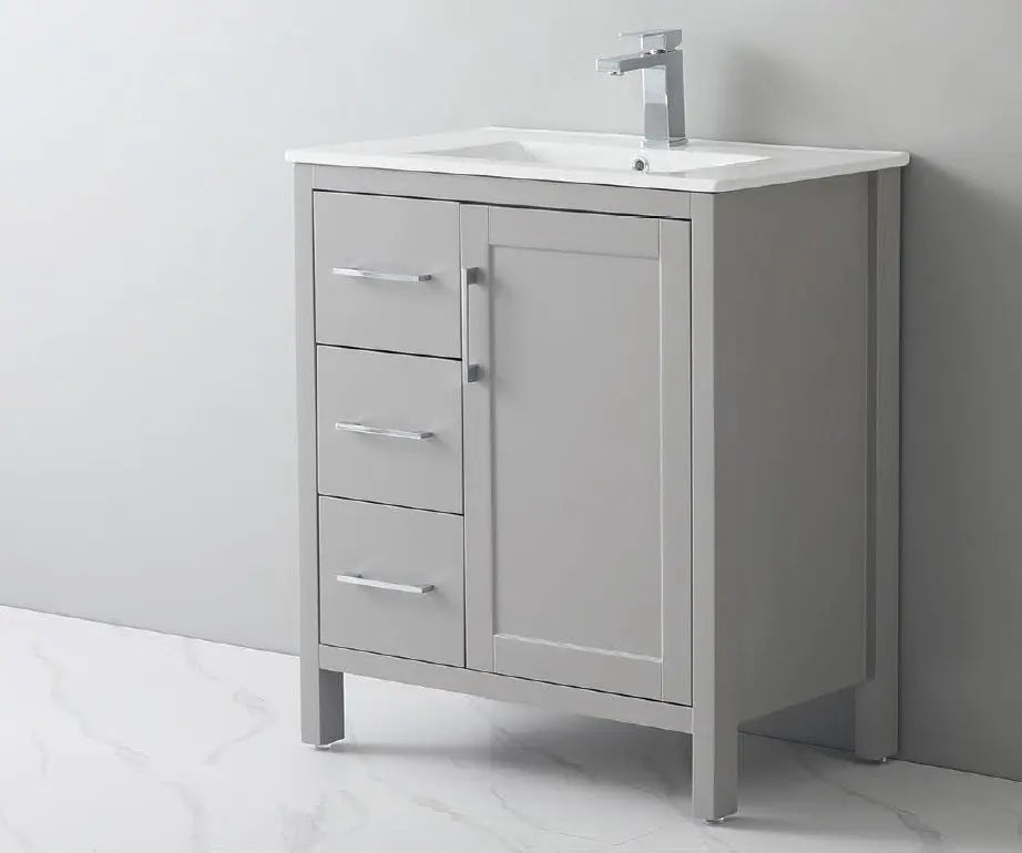 Grove free standing bathroom vanity. Waterproof bathroom cabinet. Secret Bath