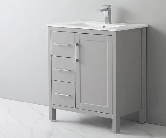 Grove free standing bathroom vanity. Waterproof bathroom cabinet. Secret Bath