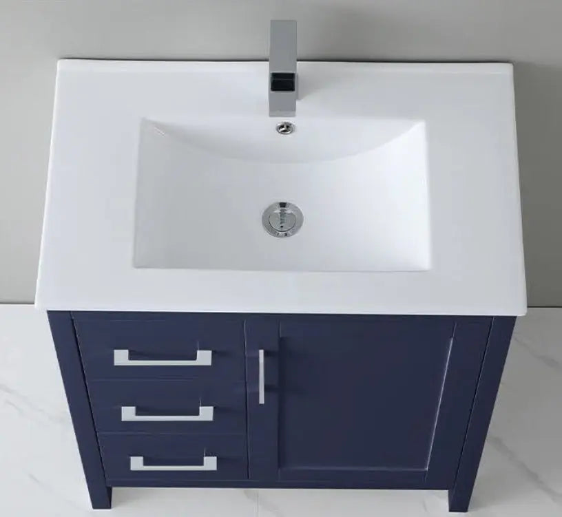 Grove free standing bathroom vanity. Waterproof bathroom cabinet. Secret Bath