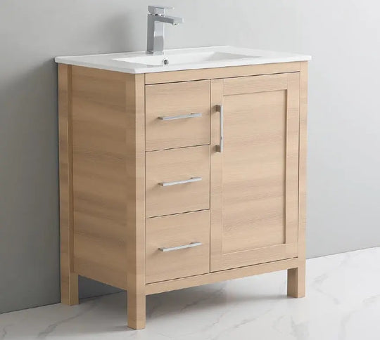 Grove free standing bathroom vanity. Waterproof bathroom cabinet. Secret Bath