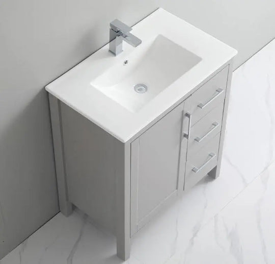 Grove free standing bathroom vanity. Waterproof bathroom cabinet. Secret Bath