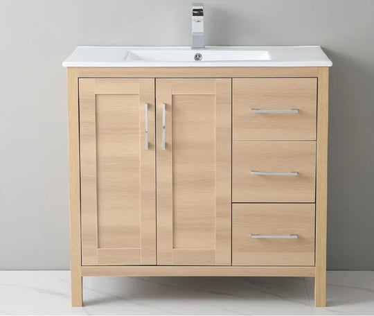 Grove free standing bathroom vanity. Waterproof bathroom cabinet. Secret Bath