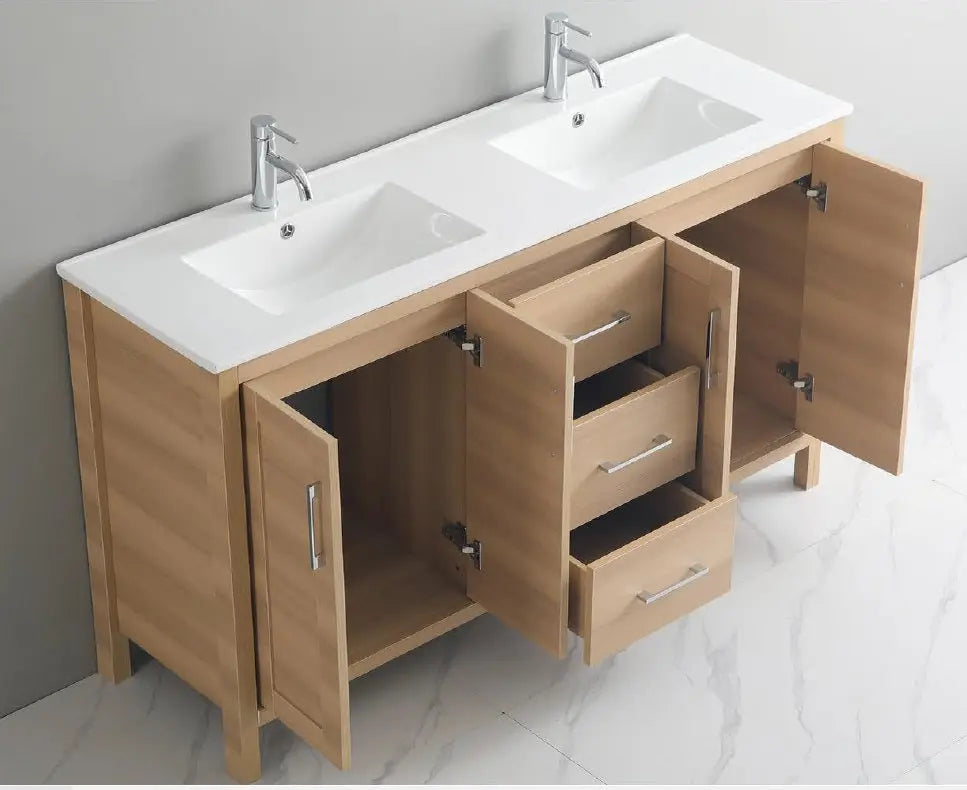 Grove free standing bathroom vanity. Waterproof bathroom cabinet. Secret Bath