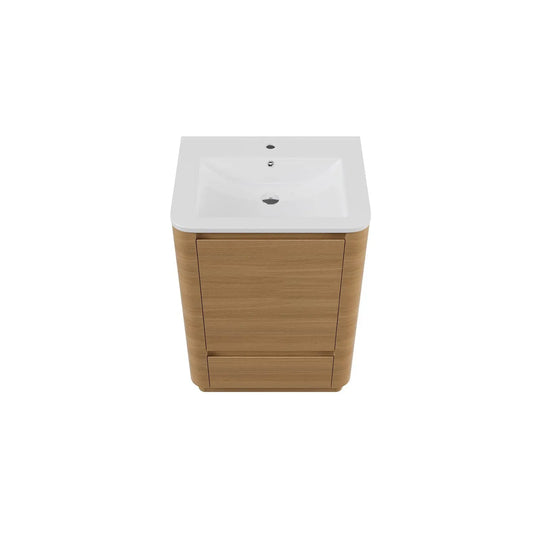 natural oak 24 inches bathroom vanity
