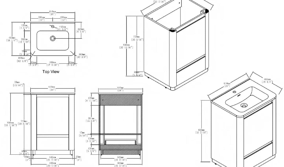 Hana free standing bathroom vanity. Natural Oak. Curve bathroom cabinets Secret Bath