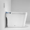 Fully equipped smart toilet. Elongate tankless toilet