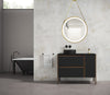 Icon modern  bathroom vanity with sink . European bath cabinet. Matte sink console
