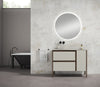 Icon modern  bathroom vanity with sink . European bath cabinet. Matte sink console