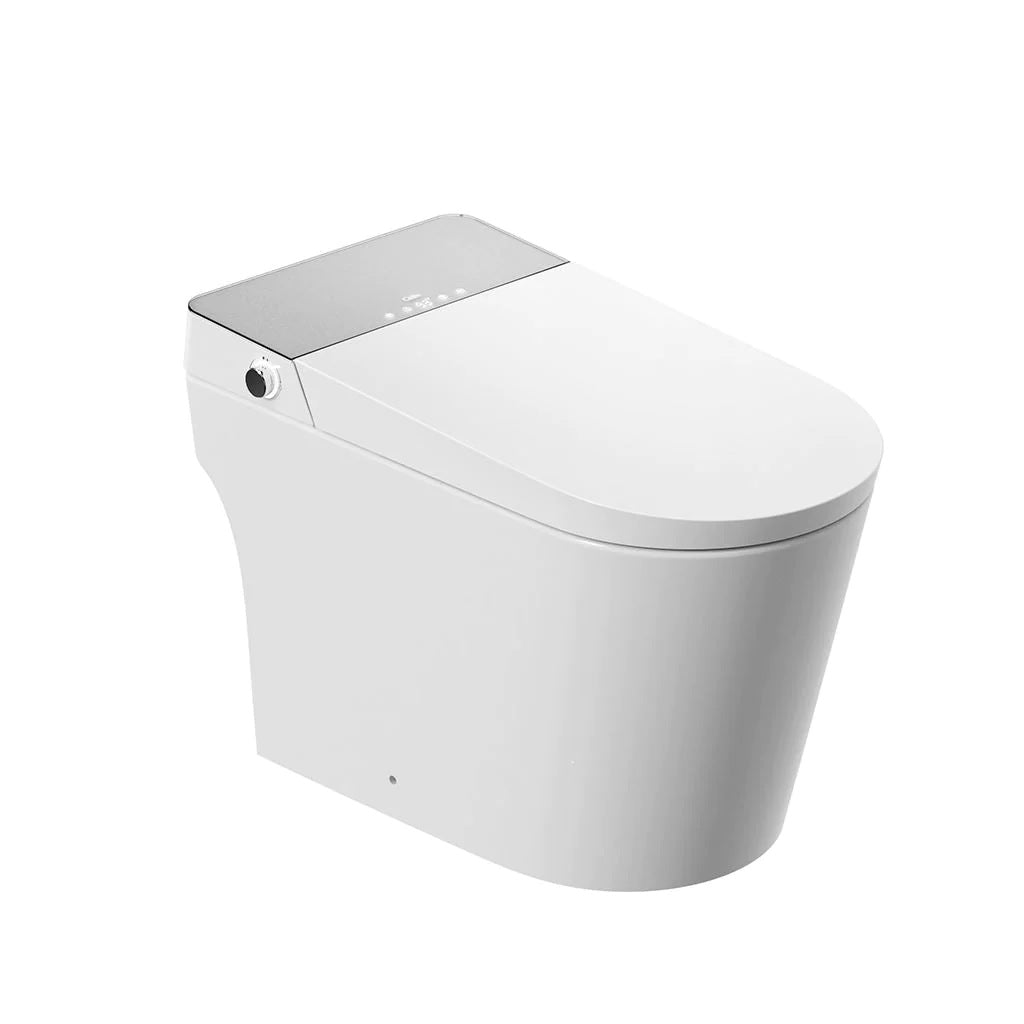 Ikon Plus One Smart Toilet, Floor Mount, White Vitreous China/White