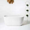 Kaja White Solid Surface Bathtub. Luxury bathtub