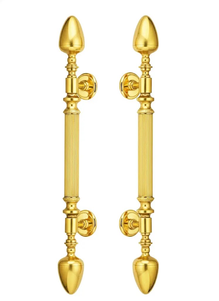 Loira Large Door pull handles set 27.5".  Luxury door hardware