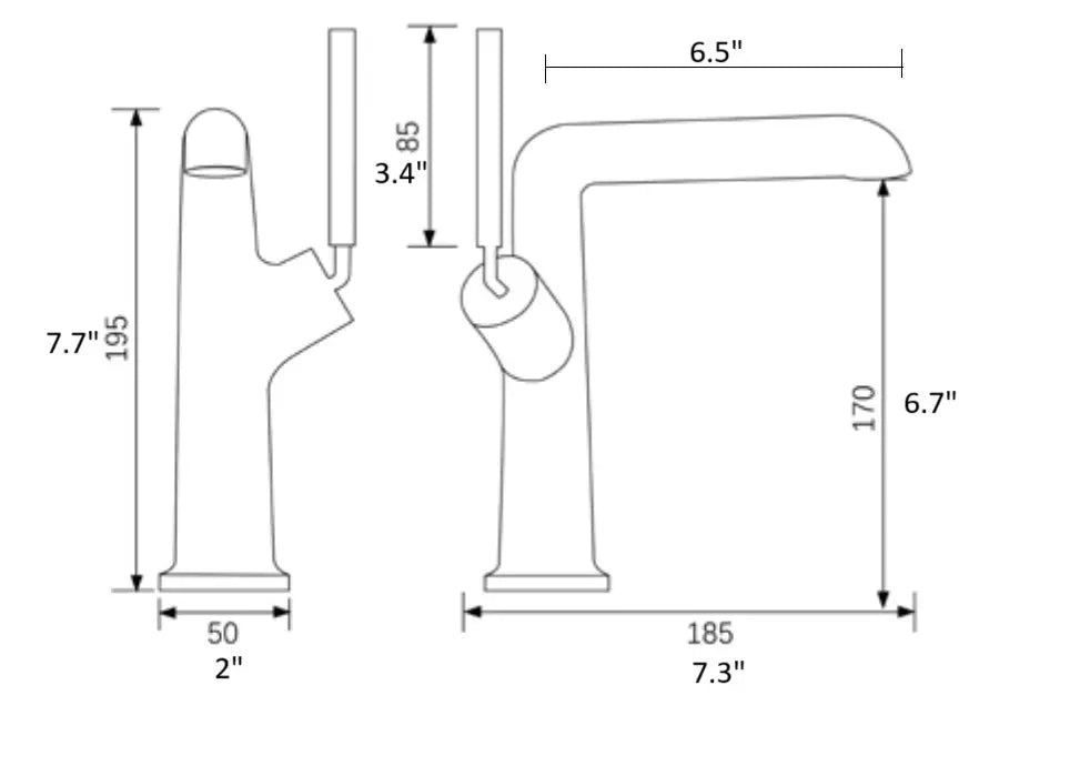 London single hole bathroom faucet. Marti 1921