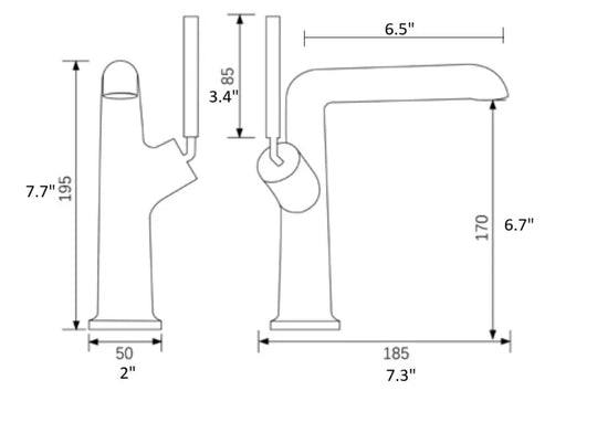 London single hole bathroom faucet. Marti 1921