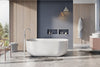 Malene Bathtub, Luxury bathtub , Solid Surface bathtub ,Matte white bathtub ,Large bathtub, free standing bathtub, Balteco