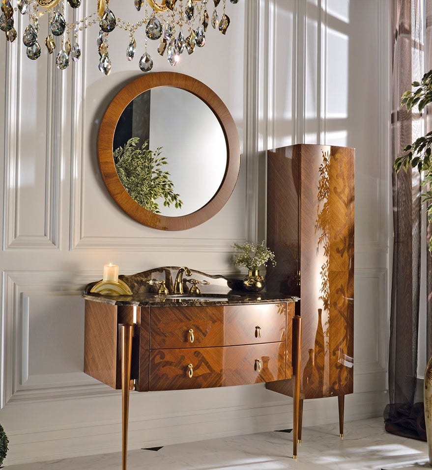 Markiz Classica walnut bathroom vanity 45". Italian bathroom vanity