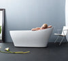 Mette Bathtub, Luxury bathtub , Solid Surface bathtub ,Matte white bathtub ,Large bathtub, free standing bathtub