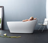 Mette White Solid Surface Bathtub. Luxury bathtub