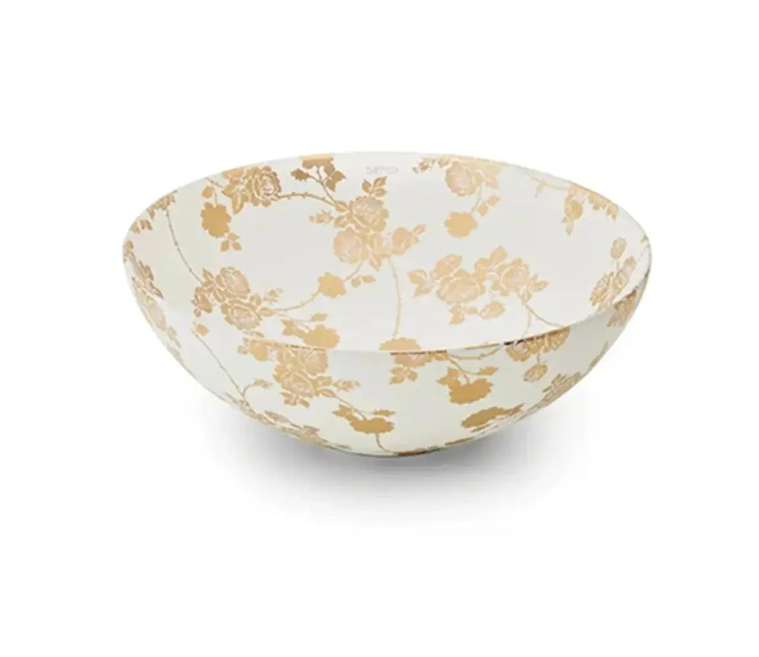 New Lys Rose bathroom vessel sink. Hand decorate sink Bathco