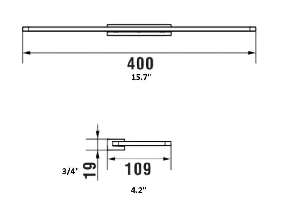 Niara wall mounted glass shelf. Modern bathroom shelves secretbathstore