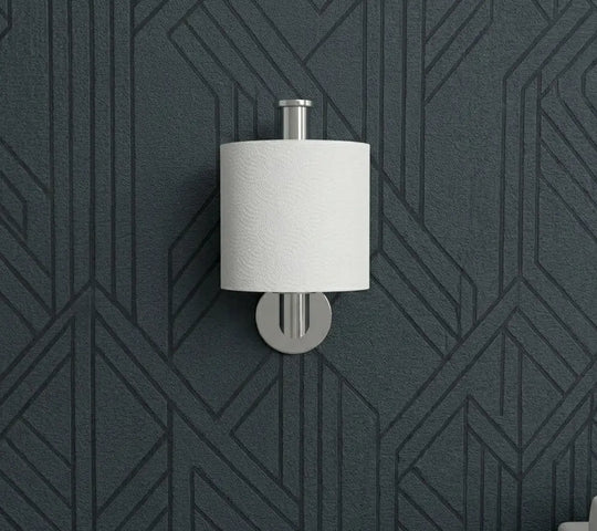 vertical toilet paper holder front view