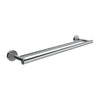 polished chrome double towel bar