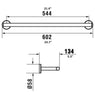Niara large double towel bar. 24 inches towel bar. Modern towel rail secretbathstore