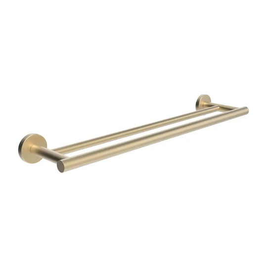 Pale Gold matt double towel bar by Laufen