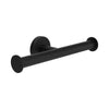 matte black double toilet roll holder
