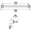 large towel bar drawing