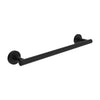 Matte black towel bar