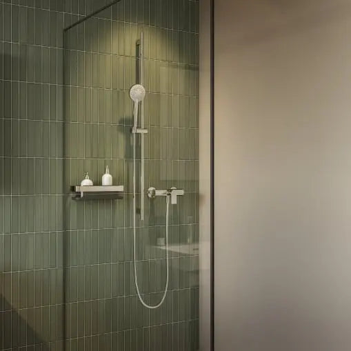 chrome shower container by Laufen