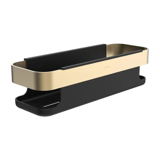 matte gold shower caddy