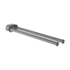 swivel inox brushed double towel bar