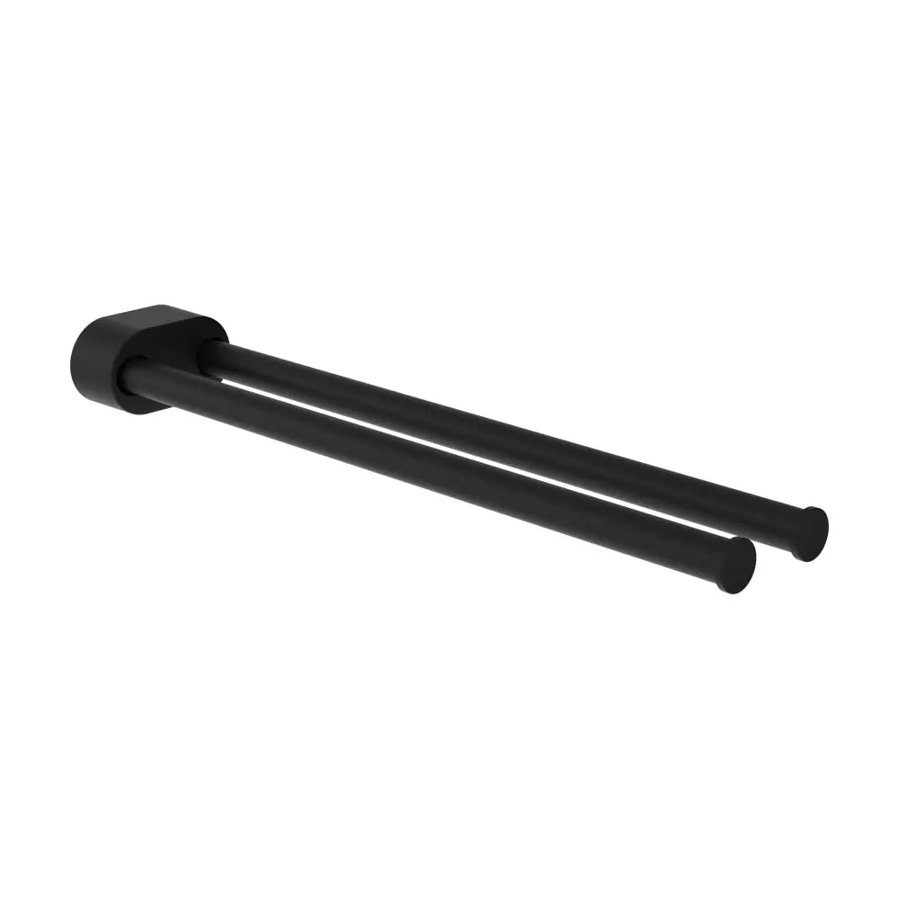 matte black side towel bar