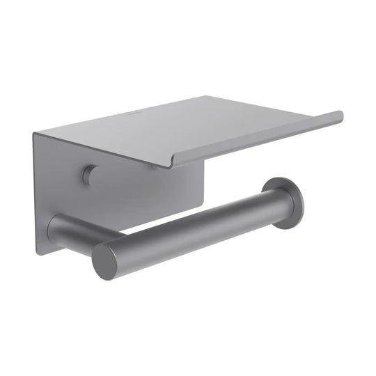 brushed inox toilet paper holder