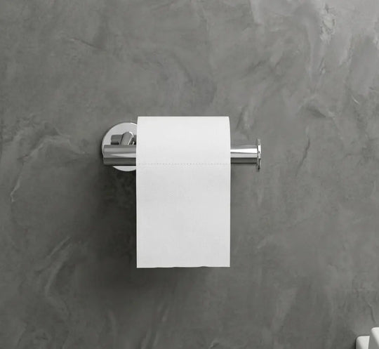 chrome toilet roll holder without lid