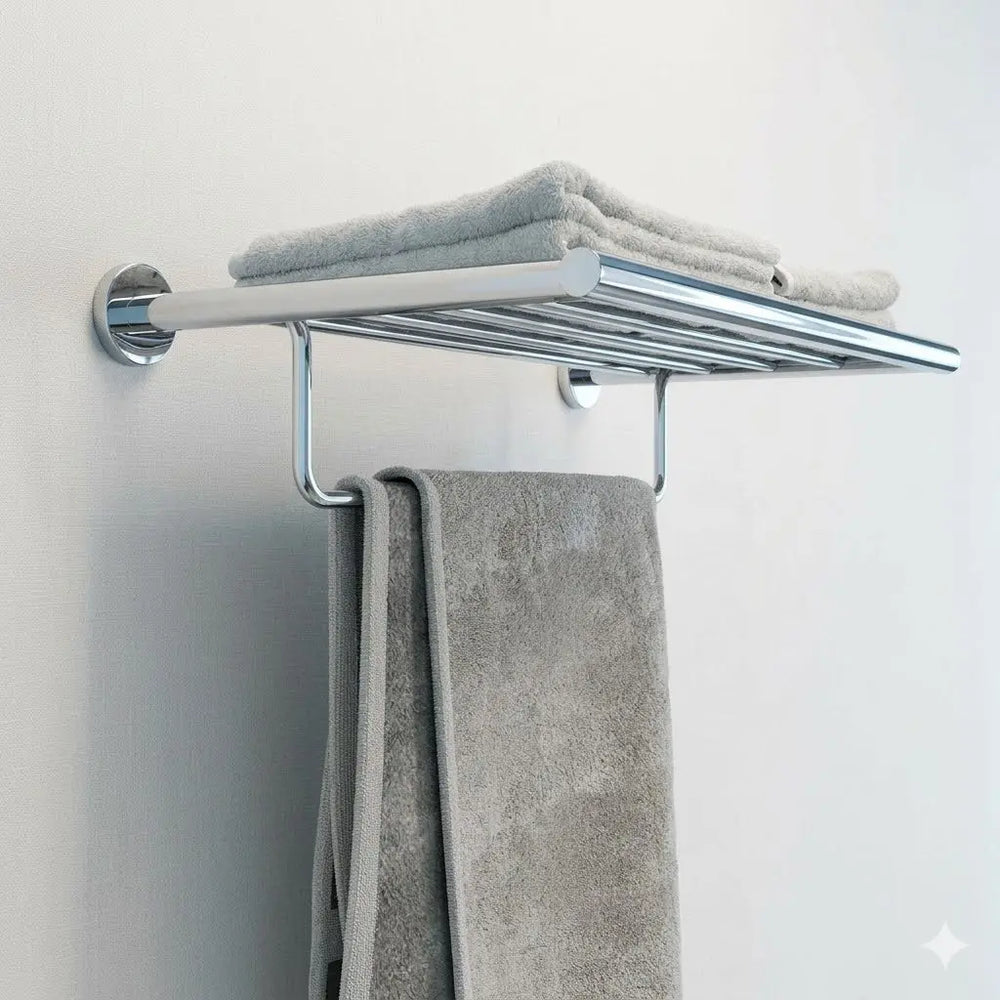 Niara wall mounted towel rack. Towel holder hotel style secretbathstore
