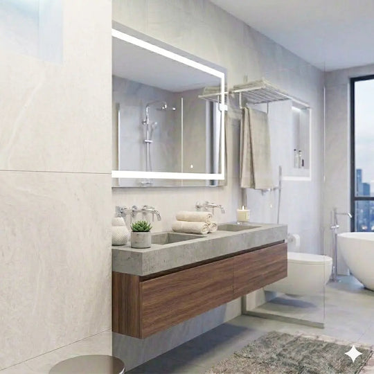 Niara wall mounted towel rack. Towel holder hotel style secretbathstore