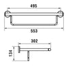 Niara wall mounted towel rack. Towel holder hotel style secretbathstore