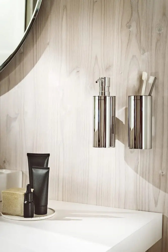 Niara wall mounted soap dispenser. Modern bathroom accessory secretbathstore