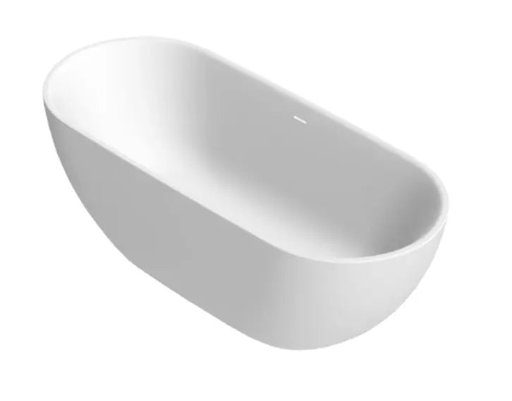 Noe Bathtub, Luxury bathtub , Solid Surface bathtub ,Matte white bathtub ,Large bathtub, free standing bathtub