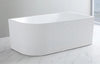 Ohio 60 in corner bathtub. Free standing corner tub. Textured tub. Modern bathtub. Secret Bath