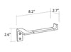 Orio Toilet Paper Holder for Modern Bathrooms, Chrome toilet roll holder Uraldi