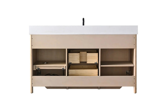 Raleigh 60" free standing single bathroom vanity.