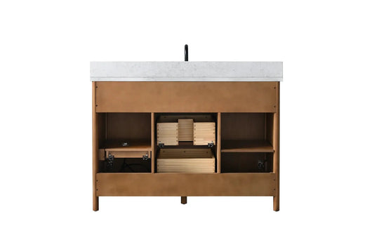 Raleigh 48" free standing single bathroom vanity.