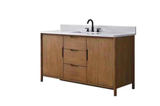 Raleigh 60" free standing single bathroom vanity.