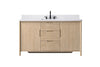 Raleigh 60" free standing single bathroom vanity.