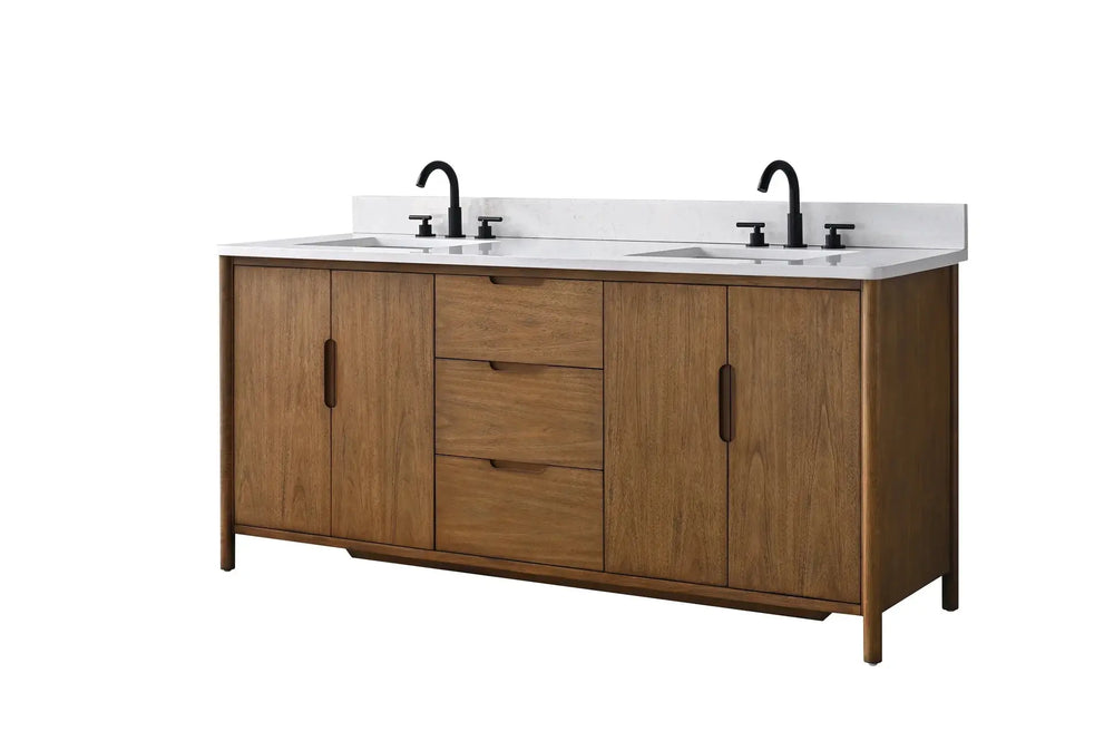 Raleigh 72" free standing double bathroom vanity.