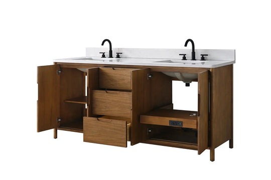 Raleigh 72" free standing double bathroom vanity.