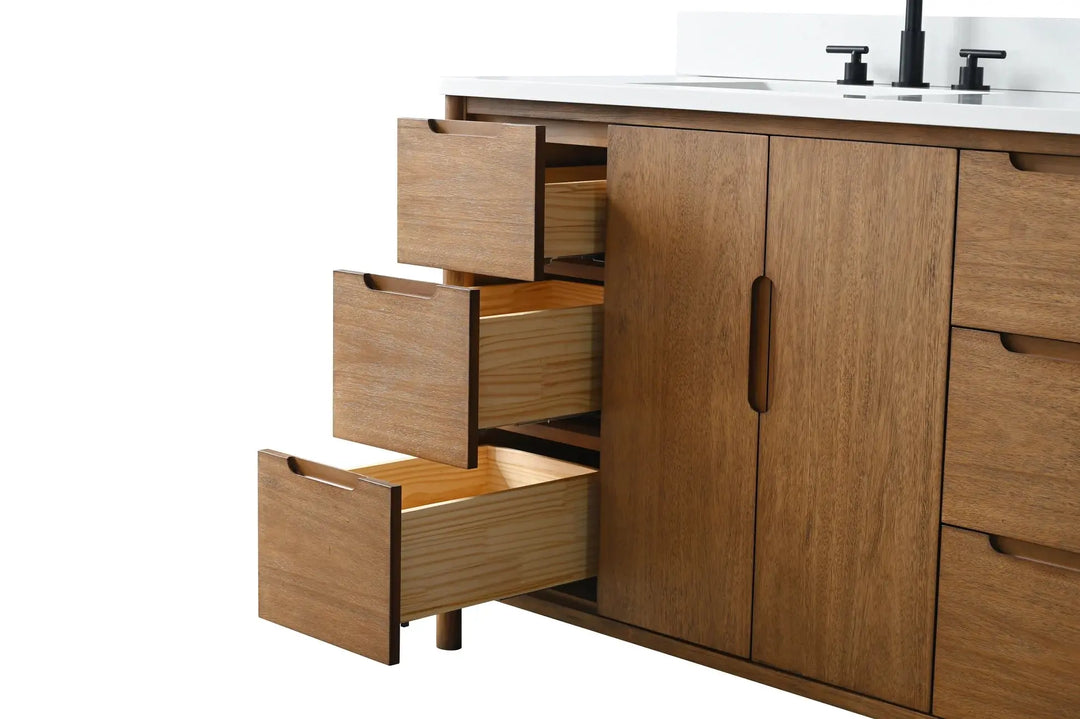 Raleigh 84" free standing double bathroom vanity.